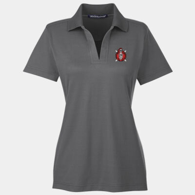 Ladies polo with embroidered logo Thumbnail